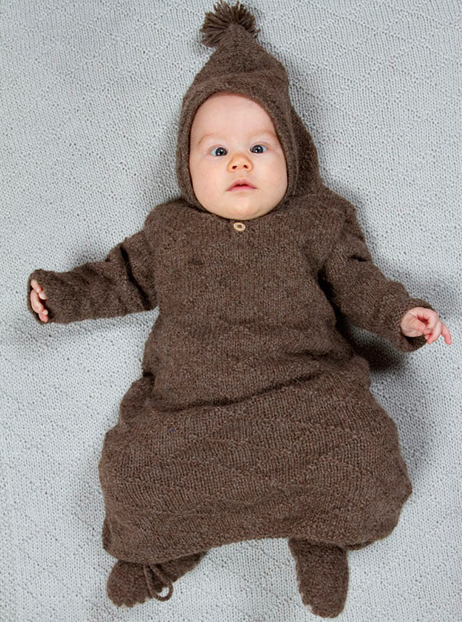 Baby Bunting Bag Brown Pandapoles